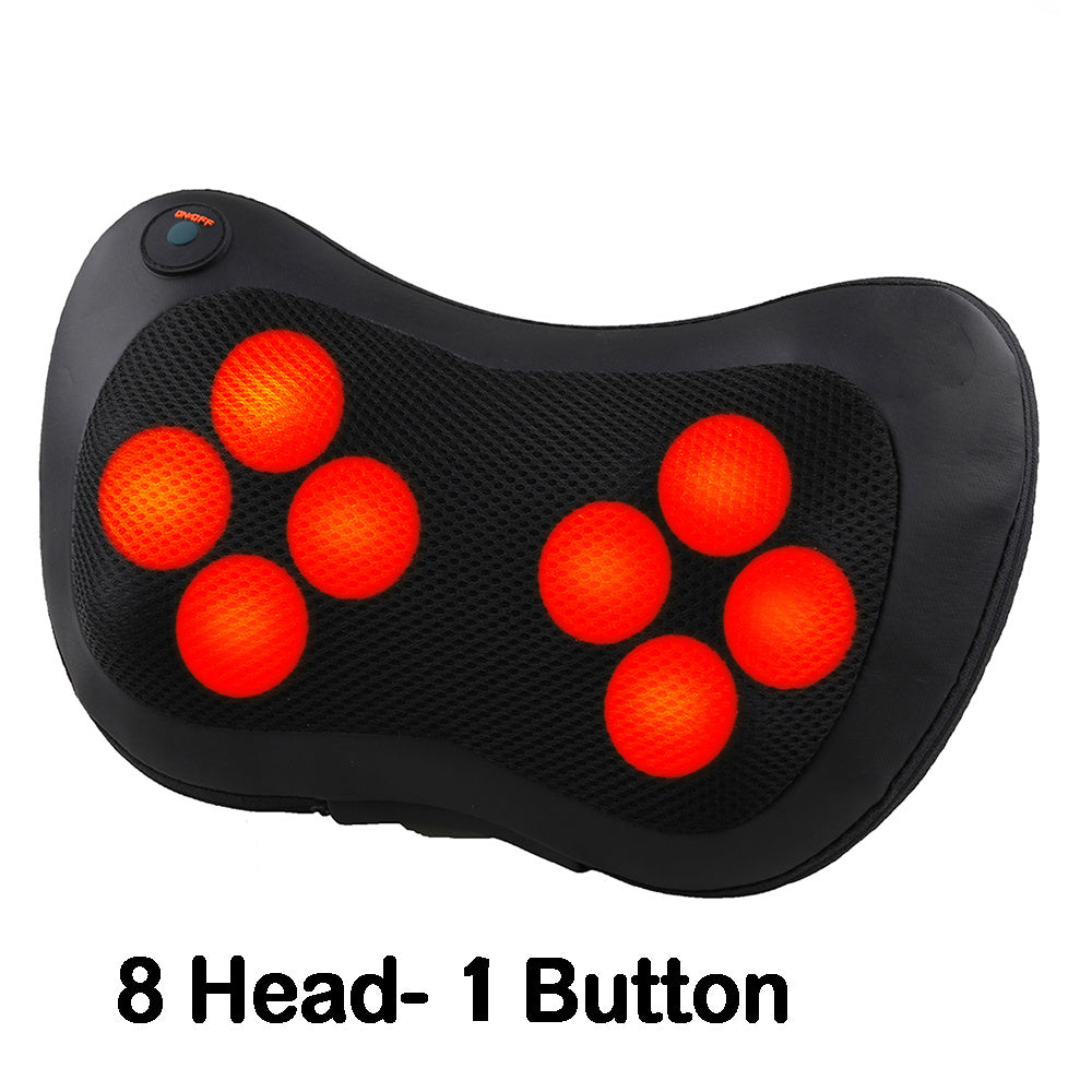 Portable Massage Pillow (Neck & Back, Home & Car use)