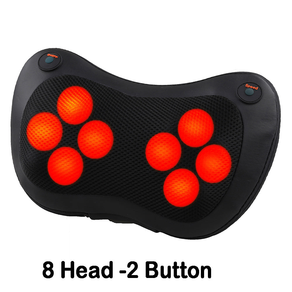 Portable Massage Pillow (Neck & Back, Home & Car use)