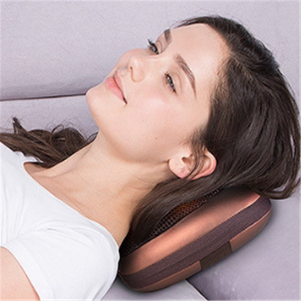 Portable Massage Pillow (Neck & Back, Home & Car use)