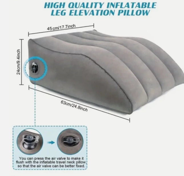 Inflatable Ergonomic Wedge Pillow (Leg Elevation)