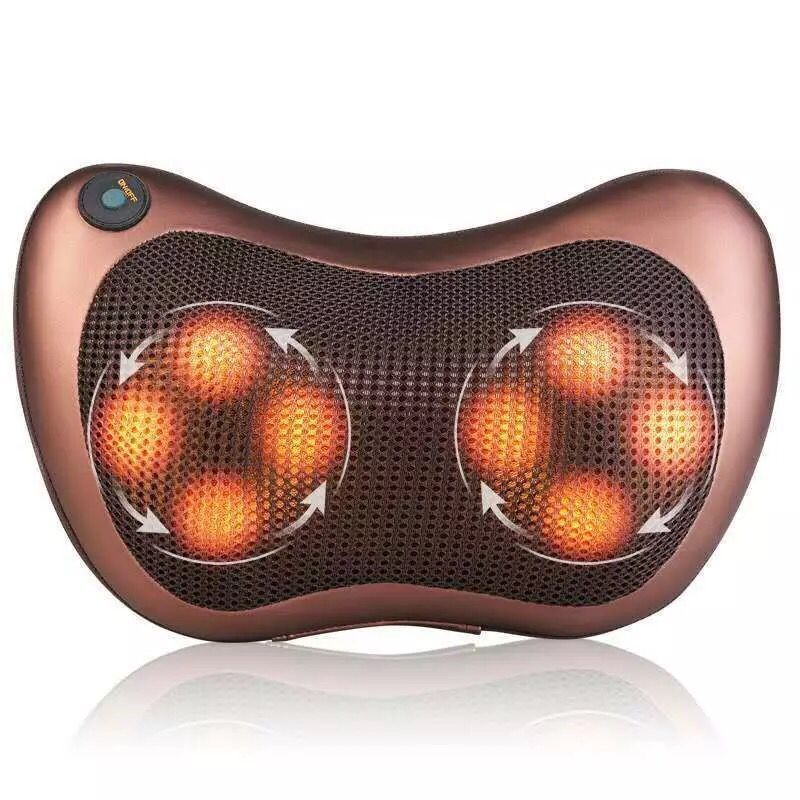 Portable Massage Pillow (Neck & Back, Home & Car use)