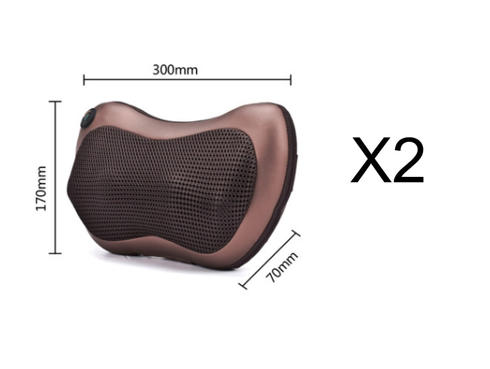 Portable Massage Pillow (Neck & Back, Home & Car use)