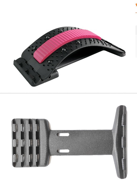 SIMPLE Back Stretcher Adjustable Back Cracker Massage Waist Neck Fitness Lumbar Cervical Spine Support Pain Relief