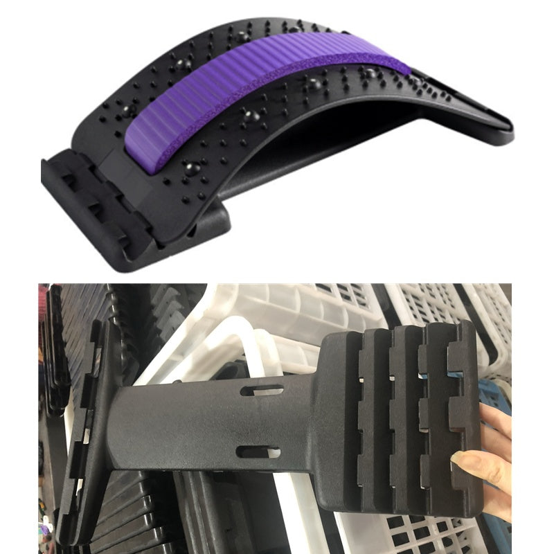 SIMPLE Back Stretcher Adjustable Back Cracker Massage Waist Neck Fitness Lumbar Cervical Spine Support Pain Relief