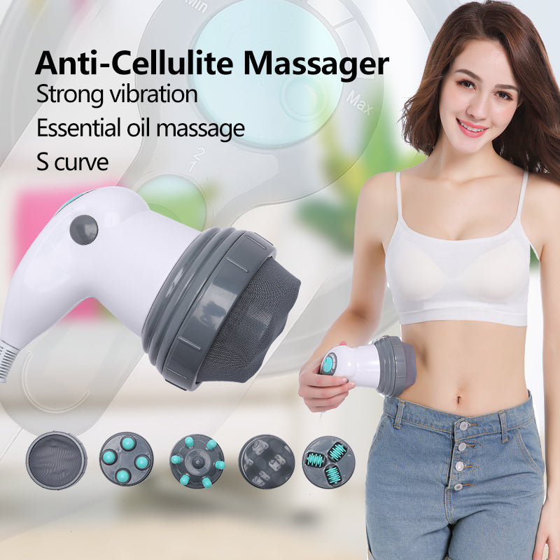 (US-CN) Electric Noiseless Vibration Kneading And Massage Roller Full Body Massager