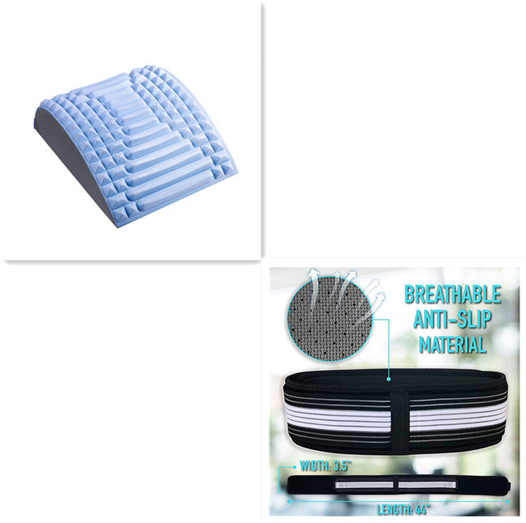 MASSAGE Back Stretcher Pillow Neck Lumbar Support Massager For Neck Waist Back Sciatica Herniated Disc Pain Relief Massage Relaxation