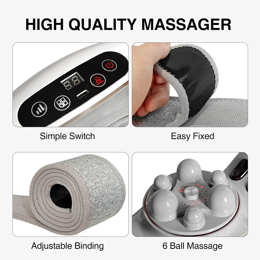 (US- NHU CẦU KO CAO) Automatic Abdominal Massager Multiple-use For Waist And Abdomen Back Neck And Legs 3 Modes For Home Or Office Use