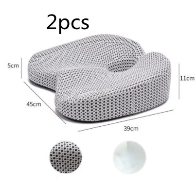 Orthopedic Memory Foam Posture Cushion (Tailbone/Back/Hip Pain Relief)