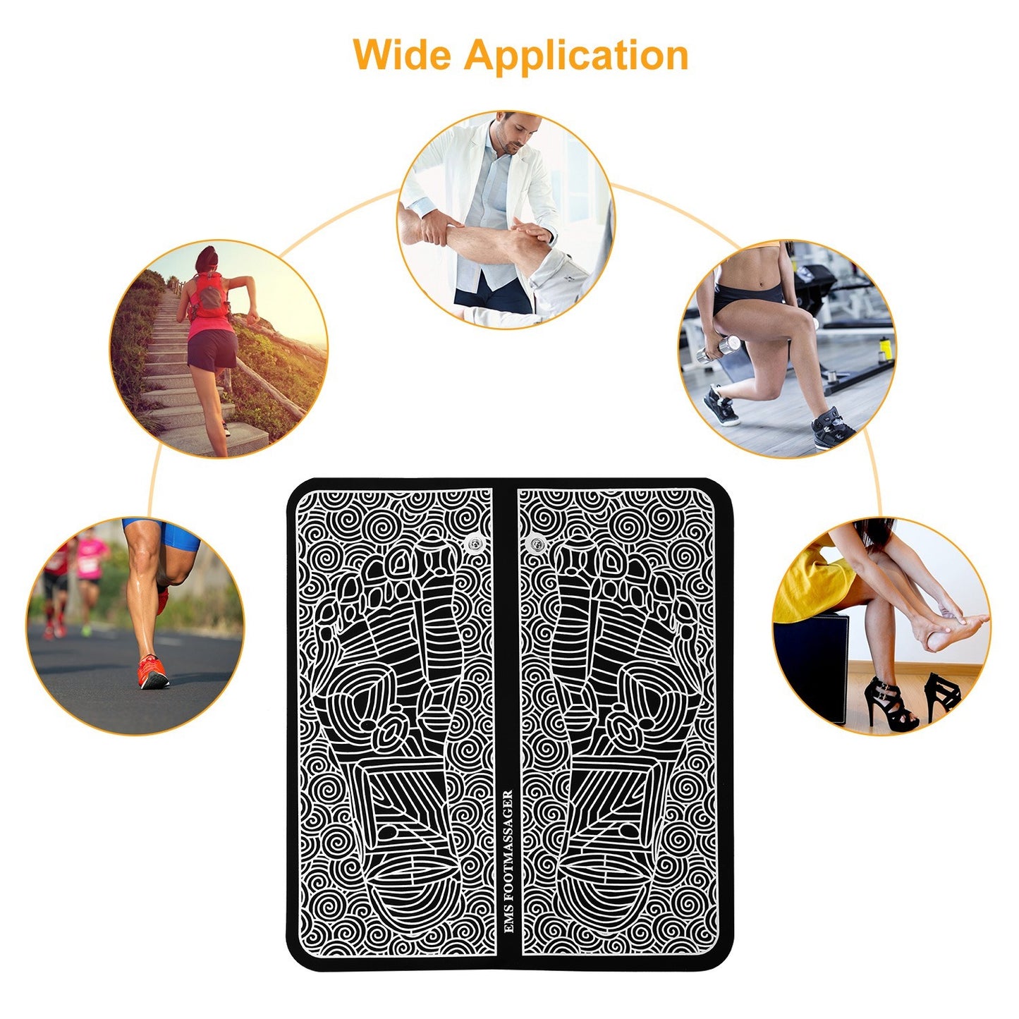 (US) Foot Massage Pad Electric Stimulator Massager