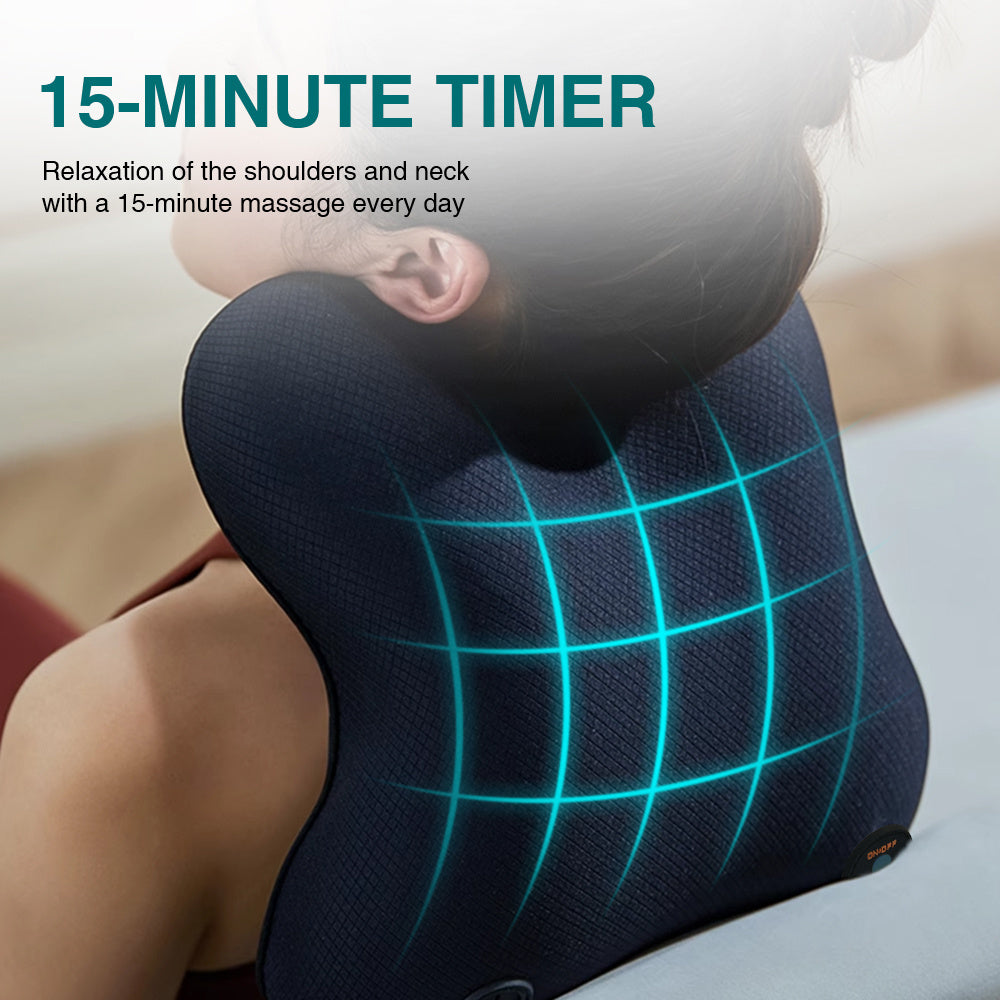 (US) Neck And Back Deep Acupressure Massager Full Body Massage Pillow Ideal Gift