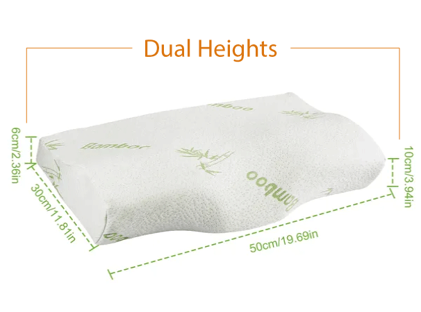 (US. only) - Bamboo Memory Foam Contour Pillow
