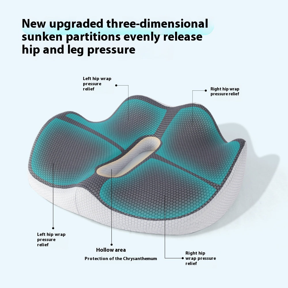 3D Ergonomic Orthopedic Seat Cushion (Posture Correction | Tailbone & Lower Back Pain Relief)