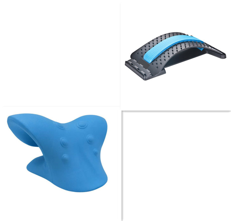 (US-CN) Multifunctional Manual Six-wheel Neck Massager Massage Relieve Roller Massage Tool