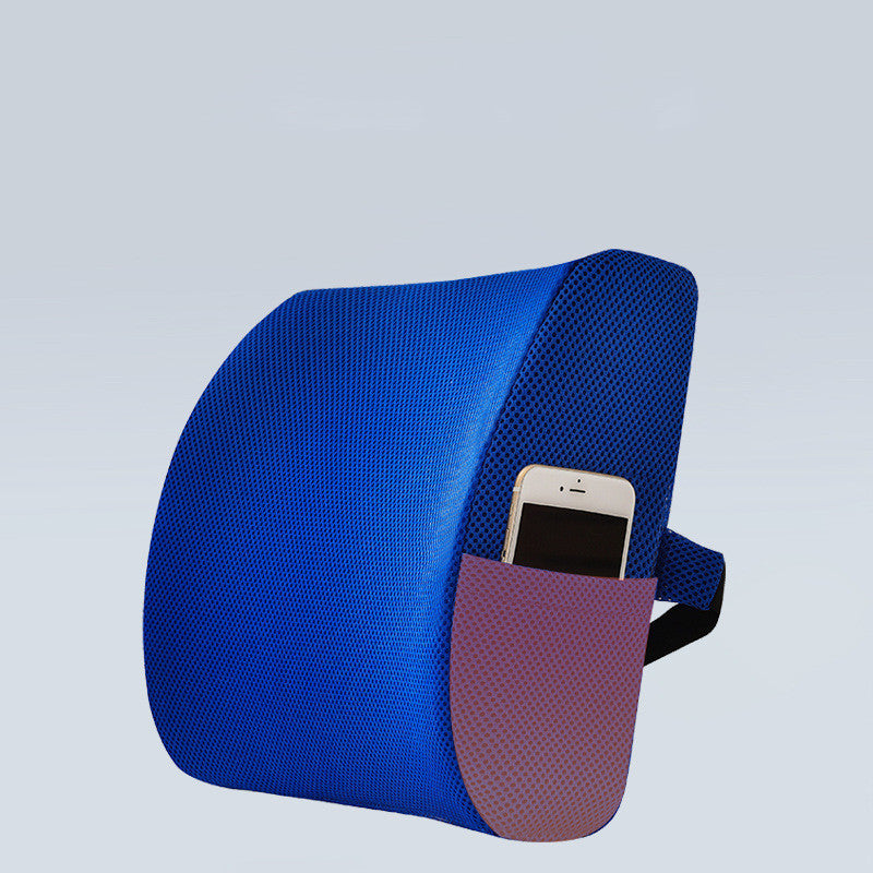 Lumbar Support Pillow (Back Pain Relief | Memory Foam, Cooling Gel)