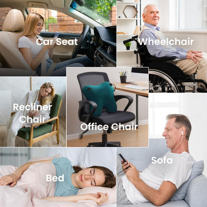 (US) Neck And Back Deep Acupressure Massager Full Body Massage Pillow Ideal Gift
