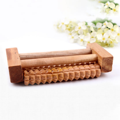 Multifunctional Solid Wood Foot Massage Wheel