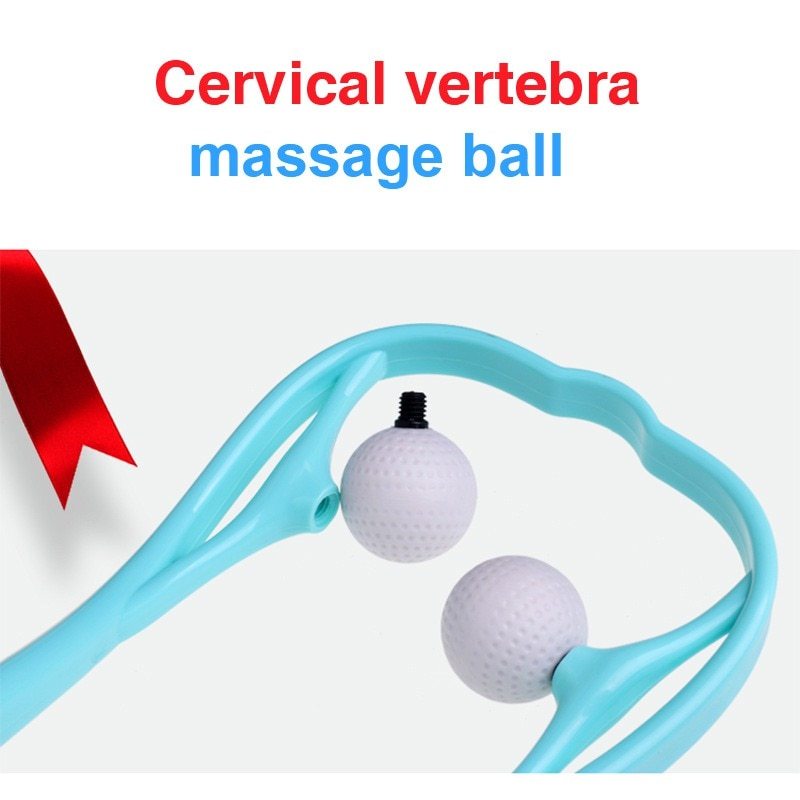 (US-CN) Plastic Pressure Point Therapy Neck Massageador Massagem Relieve Hand Roller Neck Massager For Neck Shoulder Trigger Point