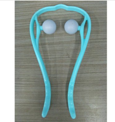 (US-CN) Multifunctional Manual Six-wheel Neck Massager Massage Relieve Roller Massage Tool