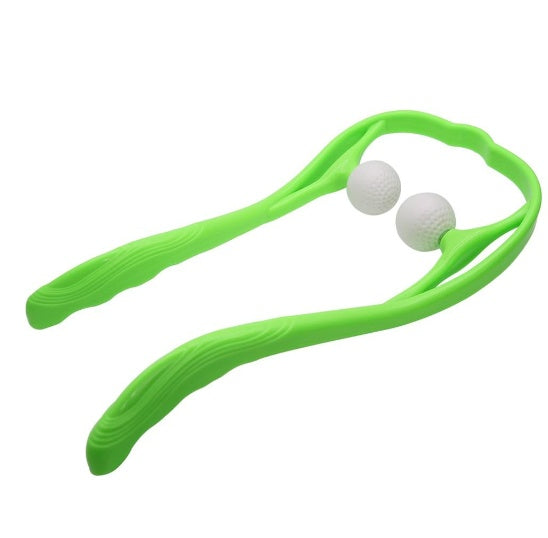 (US-CN) Plastic Pressure Point Therapy Neck Massageador Massagem Relieve Hand Roller Neck Massager For Neck Shoulder Trigger Point
