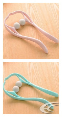 (US-CN) Plastic Pressure Point Therapy Neck Massageador Massagem Relieve Hand Roller Neck Massager For Neck Shoulder Trigger Point