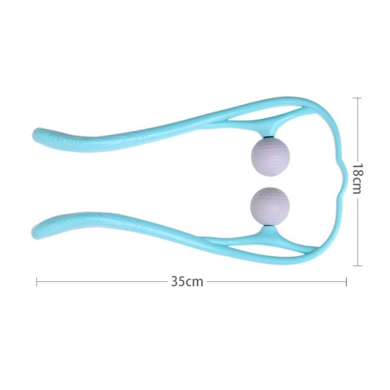 (US-CN) Plastic Pressure Point Therapy Neck Massageador Massagem Relieve Hand Roller Neck Massager For Neck Shoulder Trigger Point