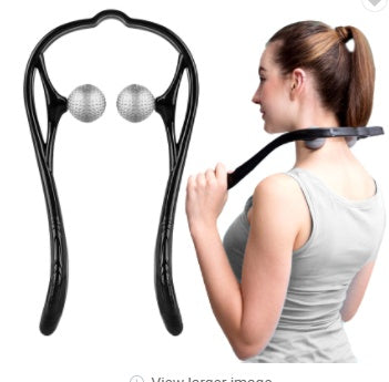 (US-CN) Plastic Pressure Point Therapy Neck Massageador Massagem Relieve Hand Roller Neck Massager For Neck Shoulder Trigger Point