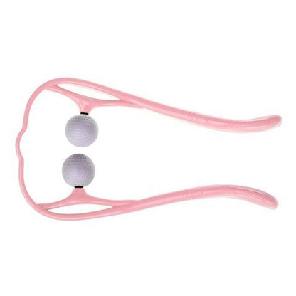 (US-CN) Plastic Pressure Point Therapy Neck Massageador Massagem Relieve Hand Roller Neck Massager For Neck Shoulder Trigger Point