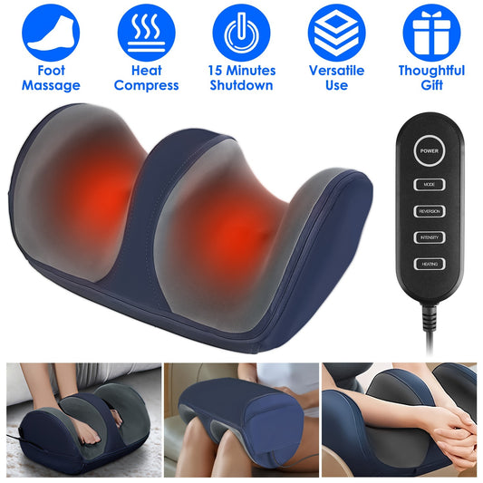 (US) Shiatsu Foot Massager With Heat Foot Calf Thigh Arm Massager Machine With 3 Modes 3 Intensity Levels Gifts For Mom Dad Lover