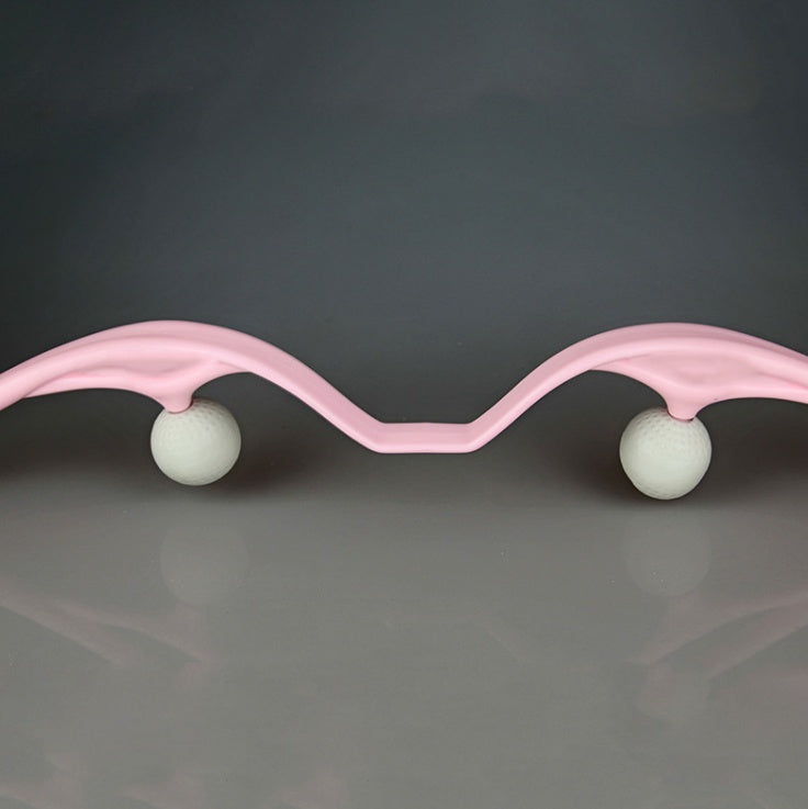 (US-CN) Plastic Pressure Point Therapy Neck Massageador Massagem Relieve Hand Roller Neck Massager For Neck Shoulder Trigger Point