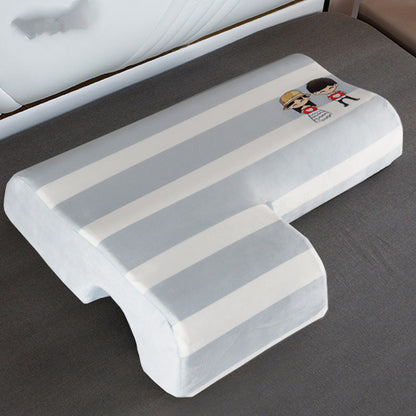 Couple and Side Sleeper Anti-pressure Hemp Arm Memory Foam Cervical Vertebra Couple Pillow