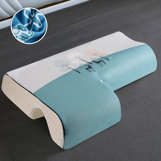 Couple and Side Sleeper Anti-pressure Hemp Arm Memory Foam Cervical Vertebra Couple Pillow