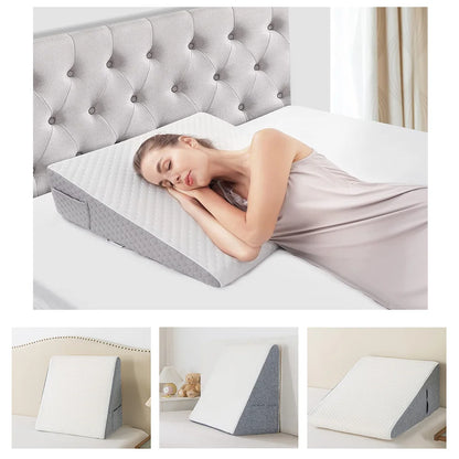 Ali for material Bed Wedge Pillow for Sleeping, Soft Memory Foam Top, Triangle Pillow Wedge, Body Positioners for Leg Elevation, Snoring Relief