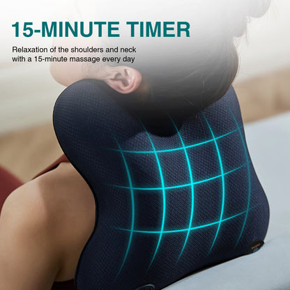 (US) Neck And Back Deep Acupressure Massager Full Body Massage Pillow Ideal Gift