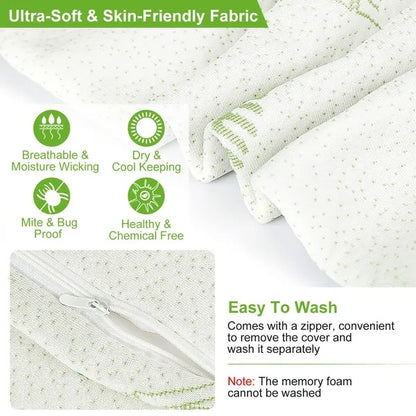 (US. only) - Bamboo Memory Foam Contour Pillow